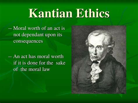 immanuel kant kantian ethics